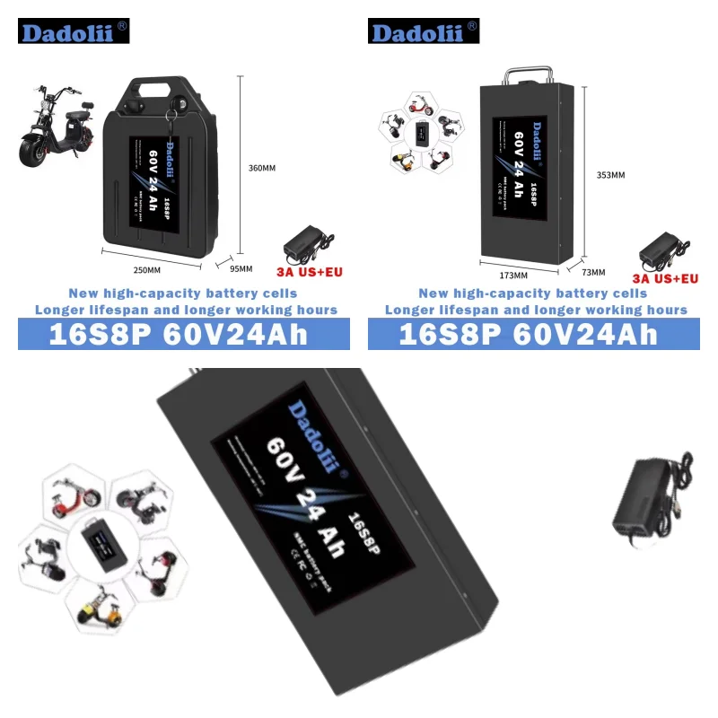 

Boutique durable and suitable for Citycoco electric scooter Harley Citycoco electric motorcycle waterproof lithium battery.