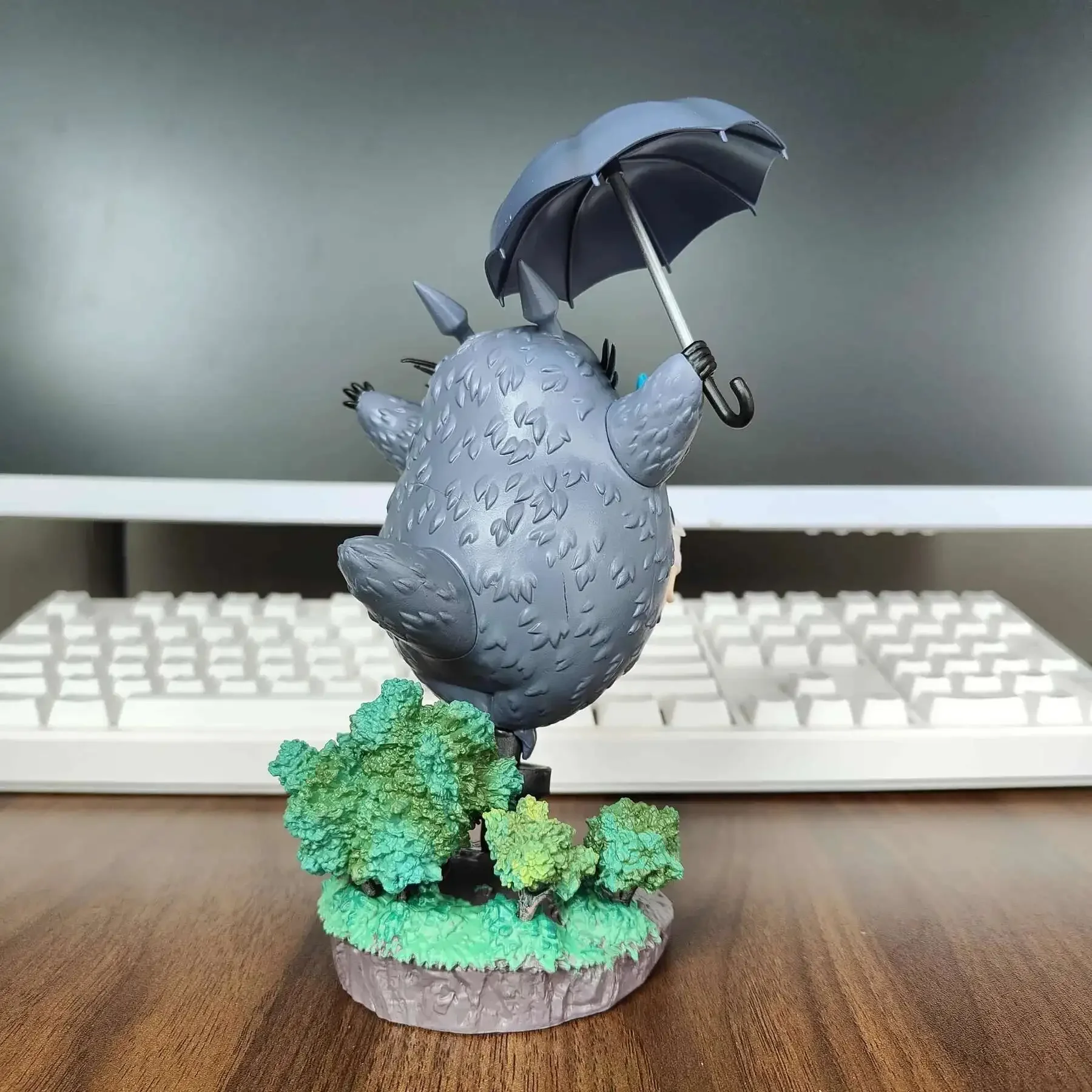 19CM Hayao Miyazaki Anime Figure Neighbor Totoro Figures Cute Statue Figurine Pvc Model Doll Desk Decoration Toys Gift