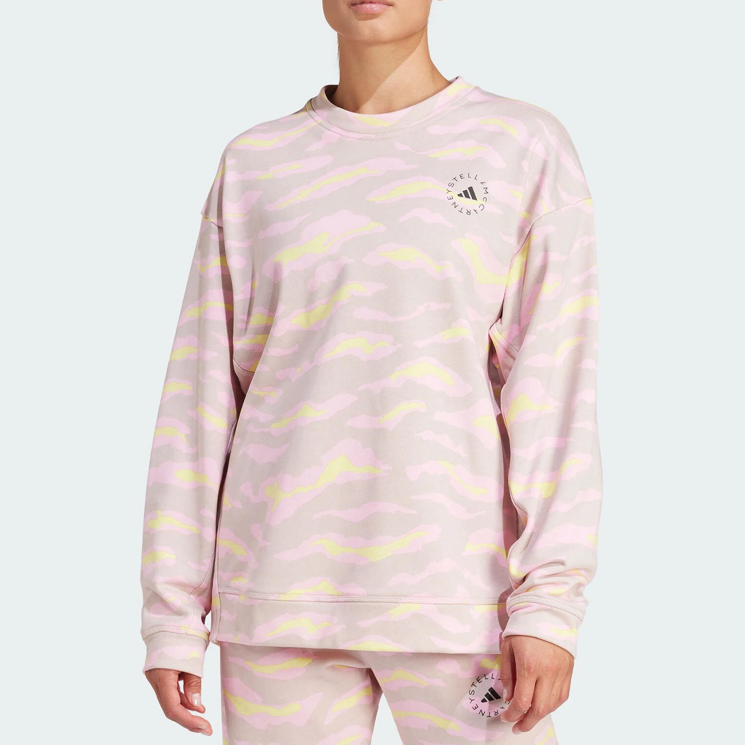 

Adidas Originals Весенний новый женский пуловер с круглым вырезом и принтом IN3633