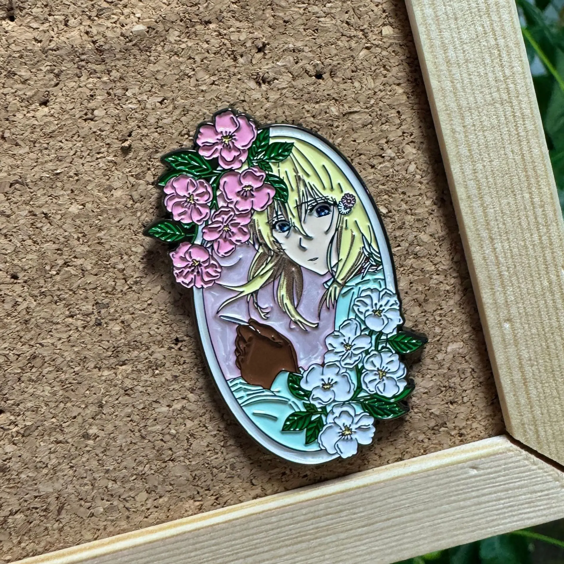 Anime Violet Evergarden Metal Pins Japanese Manga Enamel Badges Brooches for Bag Backpack Clothing Lapel ACG Cosplay Decoration