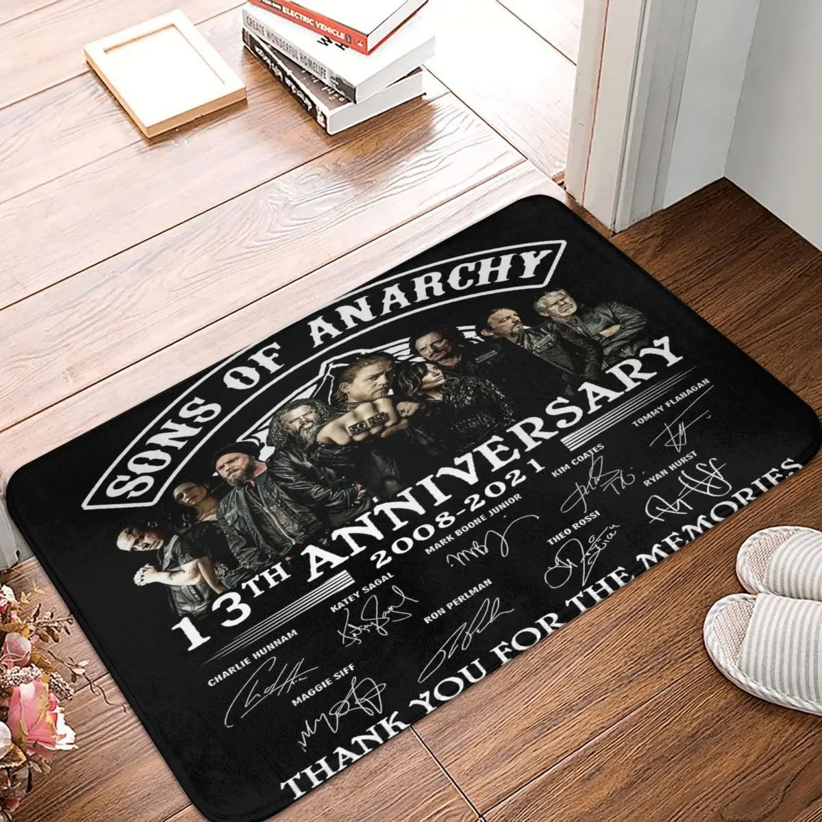 Son Of Anarchy 13Th Anniversary 40x60cm Carpet Polyester Floor Mats Cute Style Anti-Slip Indoor