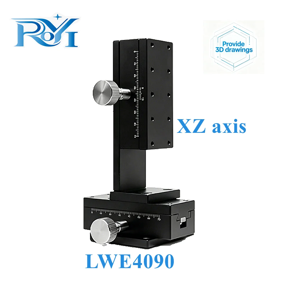 X/XY/XZ/XYZ‑Axis 40×90mm Precision Linear Stage Dovetail Groove
