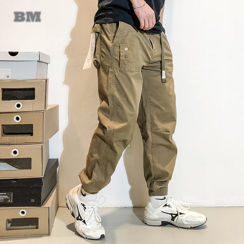 2022 Spring Autumn Japanese Streetwear Casual Cargo Pants Men Clothing Harajuku High Quality Tactical Trousers Korean Joggers