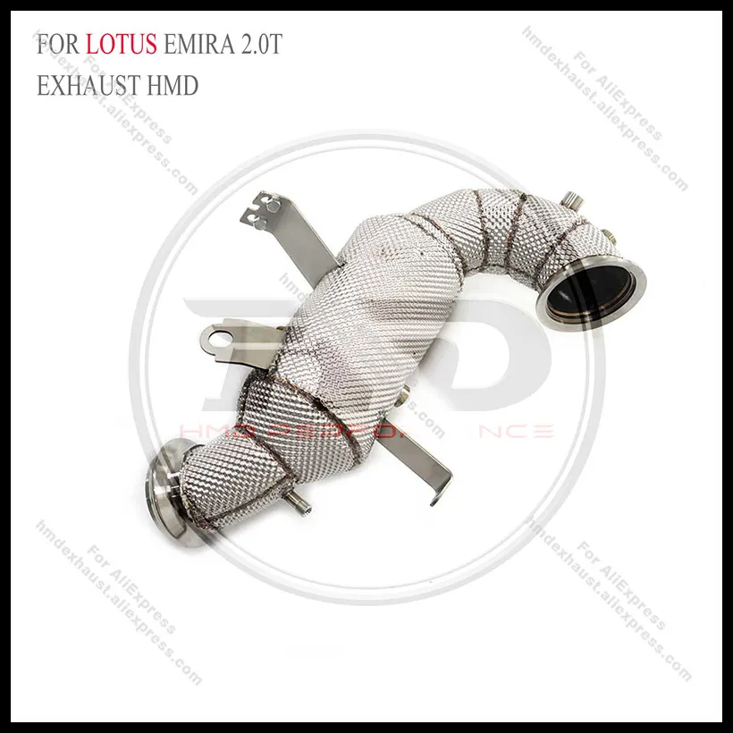 

HMD High Flow Heat Shield Headers pipe For Lotus Emira 2.0T 2021-2023 Automotive Exhaust System High quality Downpipe