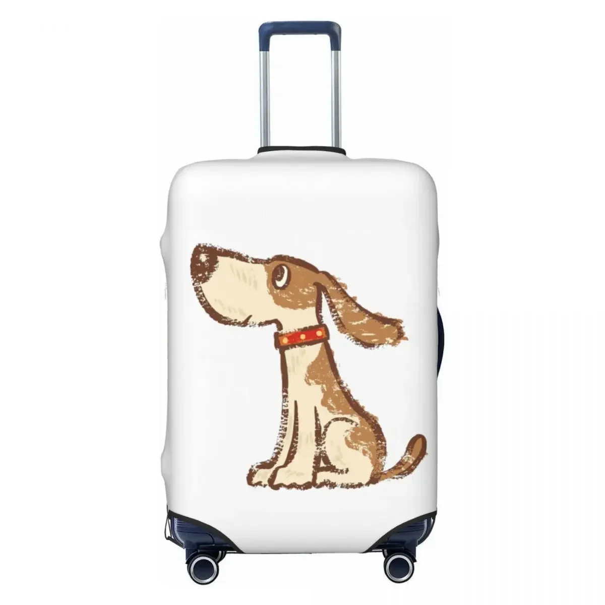 Hound Sitting Print Luggage Protective Dust Covers Elastic Waterproof 18-32inch Suitcase Cover Travel Accessories