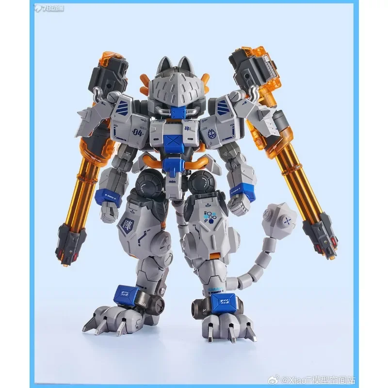 Spot Supply XIAOT Original IRON ROARS Series C.A.T-04 and C.A.T-02 Jungle Ver. Plastic Assembly Model Boy's Gift Collectibles