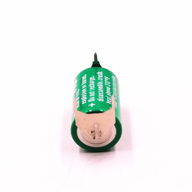 2pcs/lot CR1/2AA 3V With Solder Pin PLC Lithium Battery Accessories