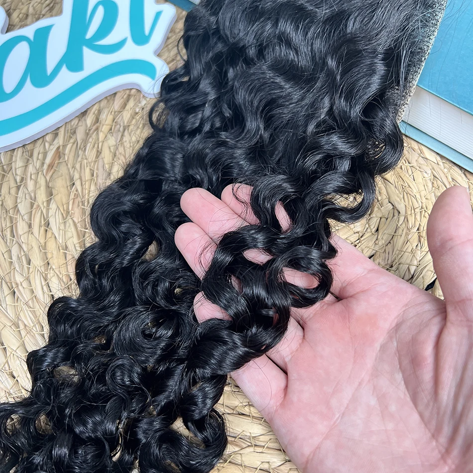 4x6 Real HD Lace Closure Burmese Curly Human Hair Preplucked Bleached Knots Invisible Lace #1B Natural Color Raw Virgin Hair