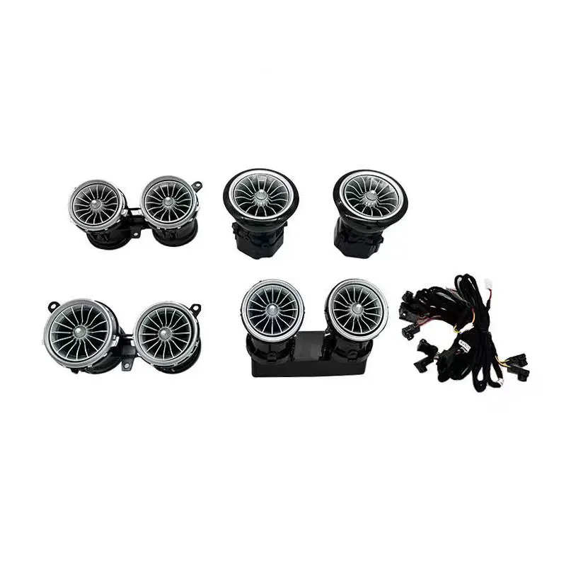 

Автомобильный передний и задний светящийся турбинный воздуховыпускной светильник, подходящий для Mercedes-Benz E-Class W213 2017-2023, окружающее освещение