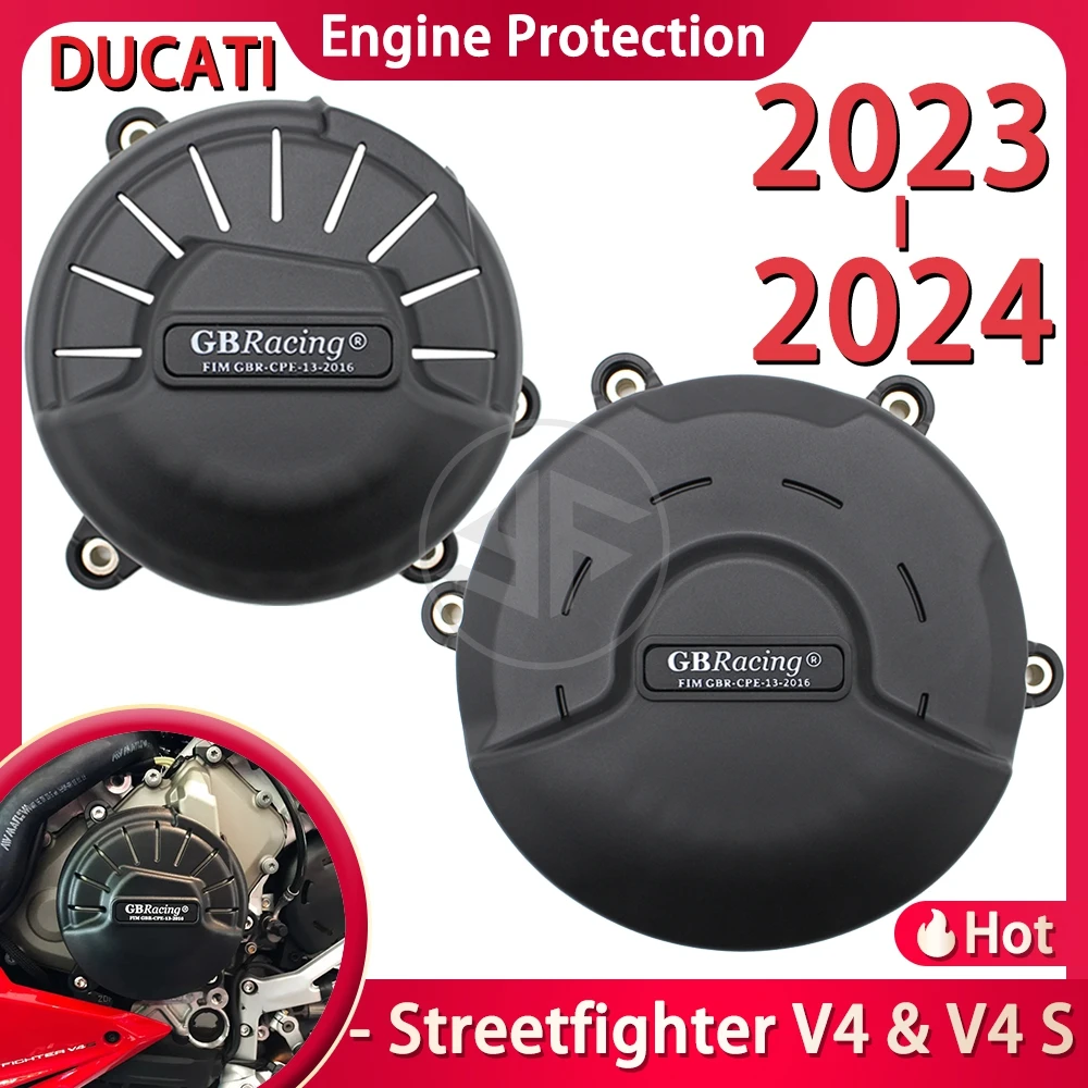 

For DUCATI Streetfighter V4 & V4 S 2023 2024 Motorcycle Accessories GBRacing Secondary Engine Protection Alternator Clutch Cover