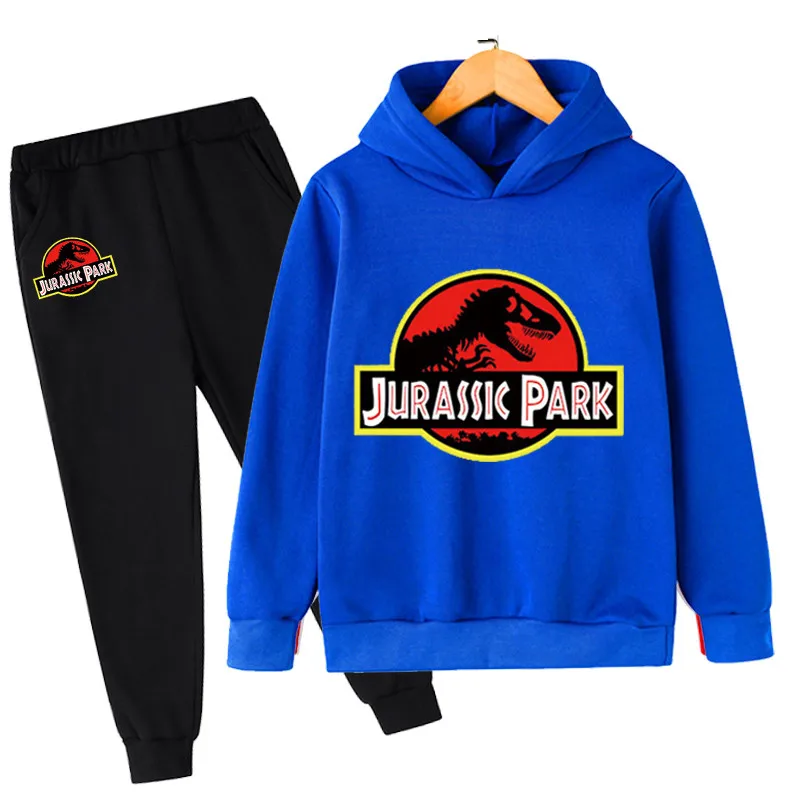 

Jurassic World Dominion Sweatshirts+Long Pants 2 Pcs/Suits Boy Girl Tracksuit Cotton Clothes Set Children Casual Costume Outfits