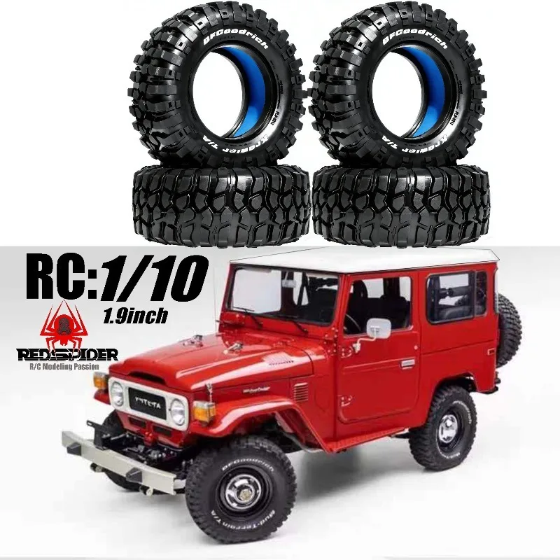 

4PCS 1.9 Inch RC Crawler Tires 90x36mm, Compatible with Axial SCX10 MJX H12Y+ Tamiya CC01 WLtoys, for 1/10 1/12 Off-Road Truck