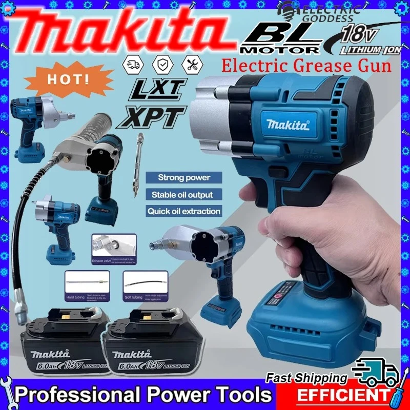

Makita Brushless Electric Grease Gun Wireless Fully Automatic High-Pressure Excavator Specific Grease Gun For Tool