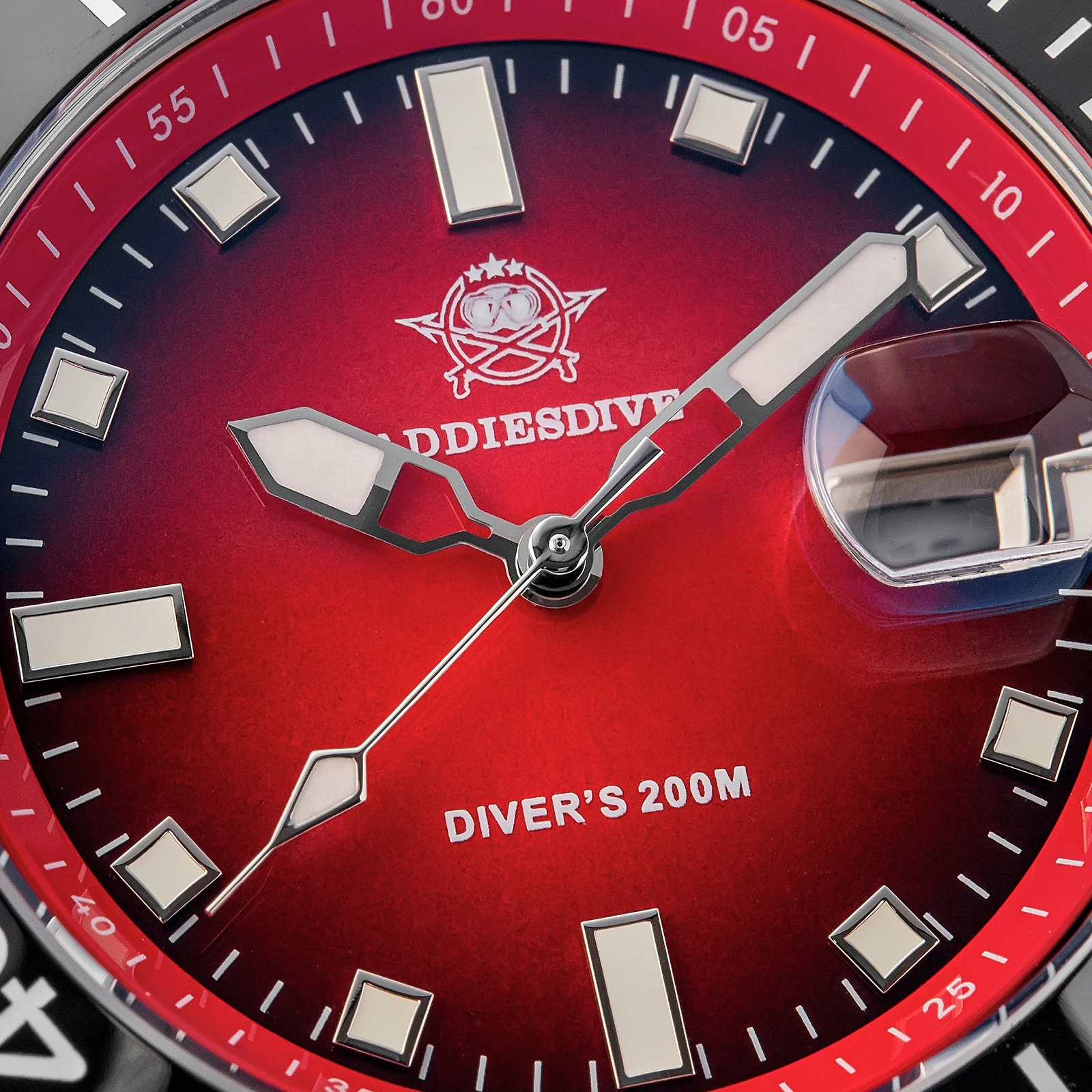 ADDIESDIVE HOT SALE Men's Watch Japanese 2115 Quartz Movement Stainless Steel Dive Watch Luminous 200M Waterproof Reloj Hombre