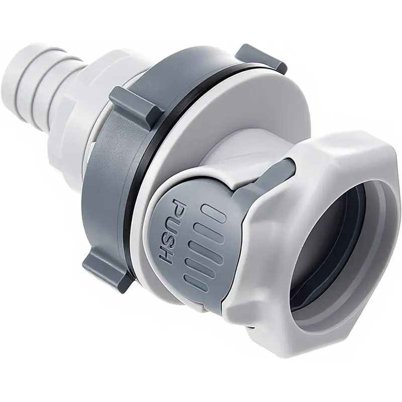 AB46-Valved Bulkhead Hose Barb 1/2
