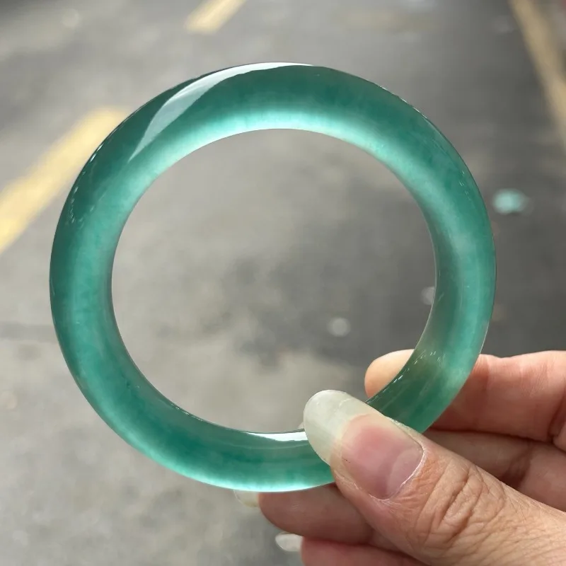 

Круглый браслет Clause из натурального кварцитового нефрита, новый антикварный женский браслет с ручной полировкой
