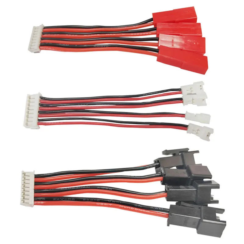 2 шт. ZH1.5 терминал 8P к JST/PH1.25/SM Штекерный соединитель 1 в 4 адаптер длина кабеля 50 мм для двигателя RC/аккумулятора/ESC соединения