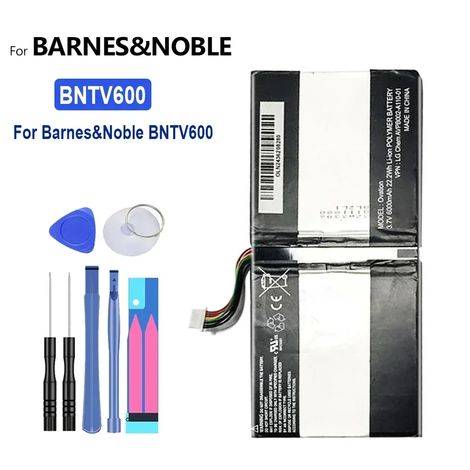 

BNTV600 6000mAh Battery for BARNES & NOBLE BNTV600 Nook HD+ Plus HD+9 Ovation AVPB00 AVPB002-A110-01 GB-S02-308594-0100