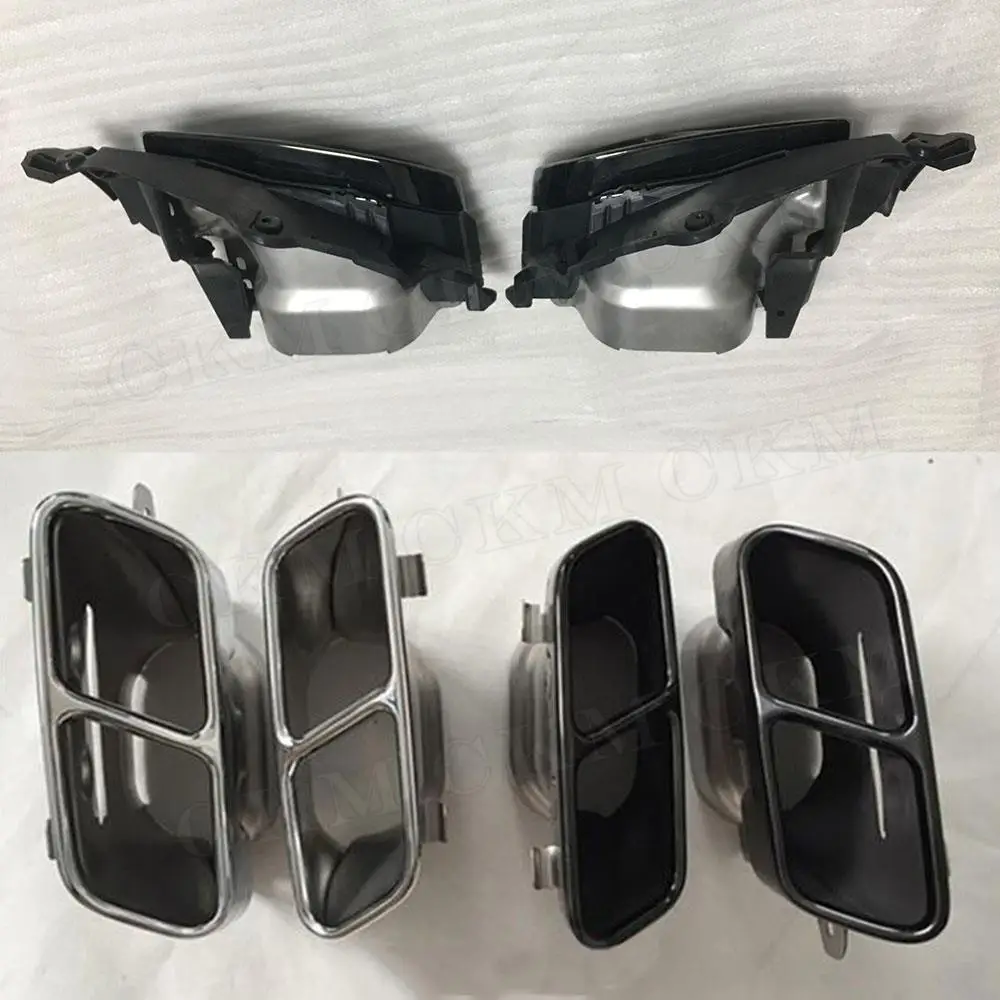 

Насадки на глушитель автомобиля с кронштейном для Mercedes-Benz A class CLA Class W117 CLA260 CLA45 2013-2018 обвесы