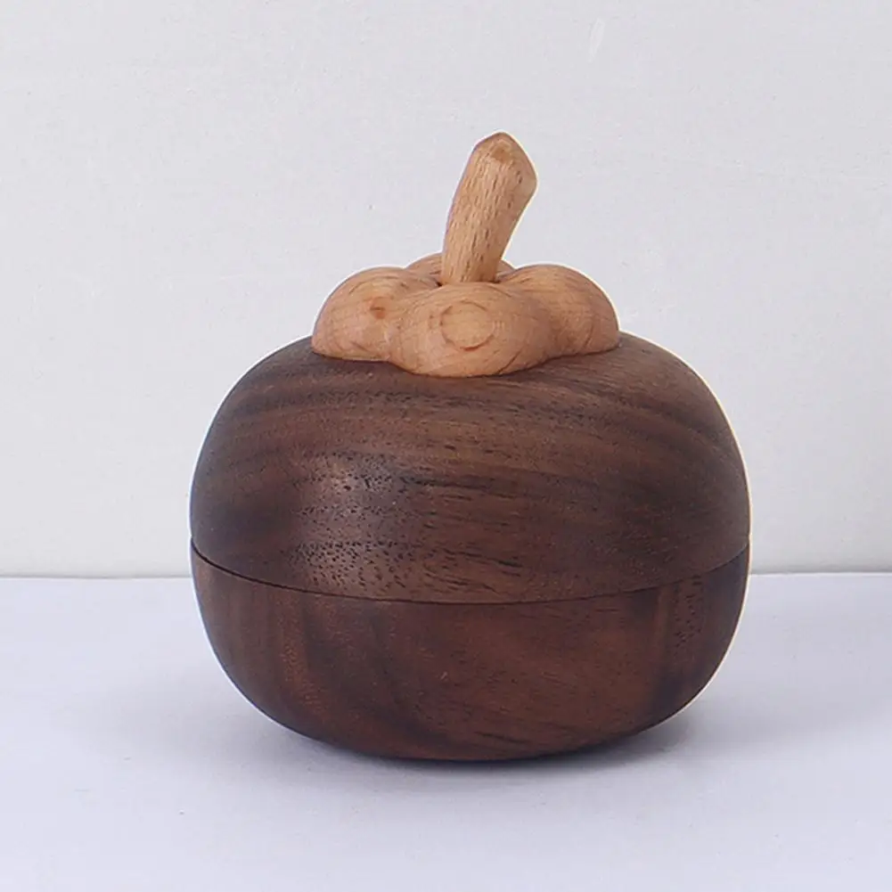 Diffuser for Bathroom Diffuser for Car Beech Solid Wood Mangosteen Shape Aromatherapy Diffuser Air Purifier for Room Bedroom