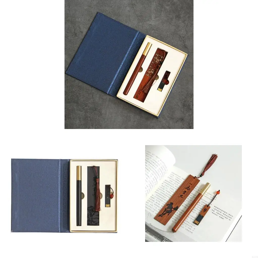 

M5TB Ebony Calligraphy Pen Set Business Pen for w/ 32G U D