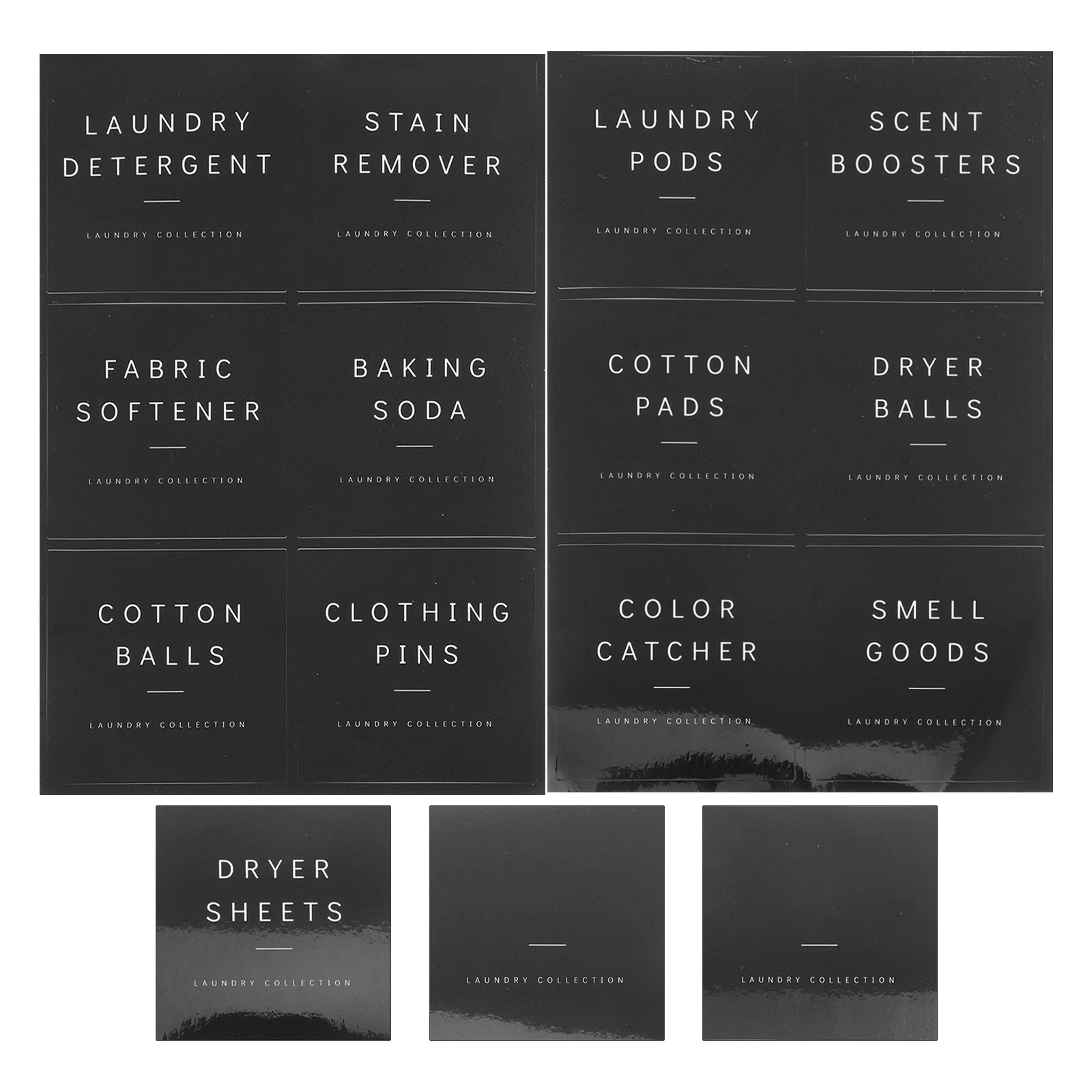 

1 Set Waterproof Laundry Room Stickers Minimalist Bottle Labels For Soap Dispenser Jar Storage Organization Travel Bathroom