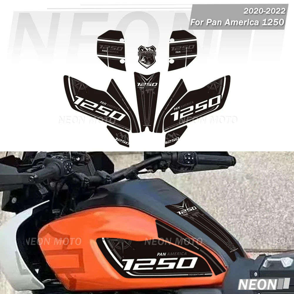 

For Pan America 1250 ﻿2020 2021 2022 Motorcycle Stickers Protection Tank Pad Knee Body Fairing Fender Decal Kit