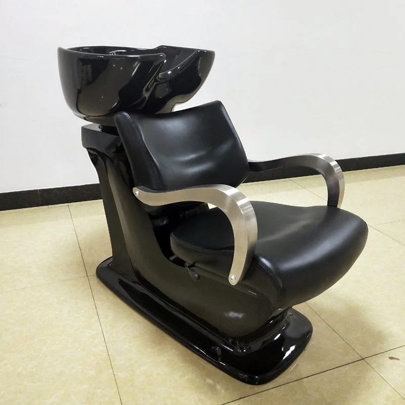 

！@High End Sale for Hair Salon Salon Wash Basin and Chair with Head Spa Shampoo Bed and Multifunction Massage Shampoo Chair