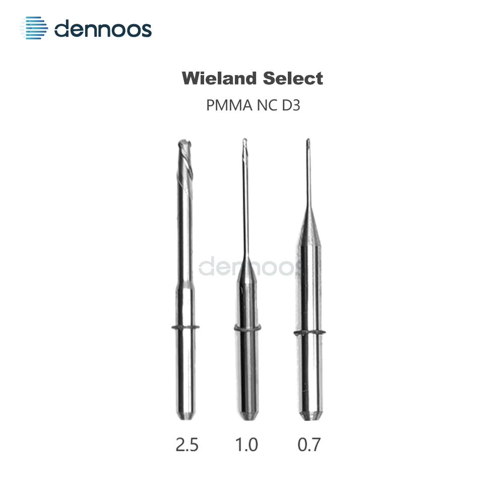 PMMA-Fräsbohrer D3 D4 mit NC-Beschichtung für alle Marken wie Amann/Sirona/ARUM/UP3D/Zirkonzahn/Roland/Yureca PEEK Dentalfräser – Detail 3