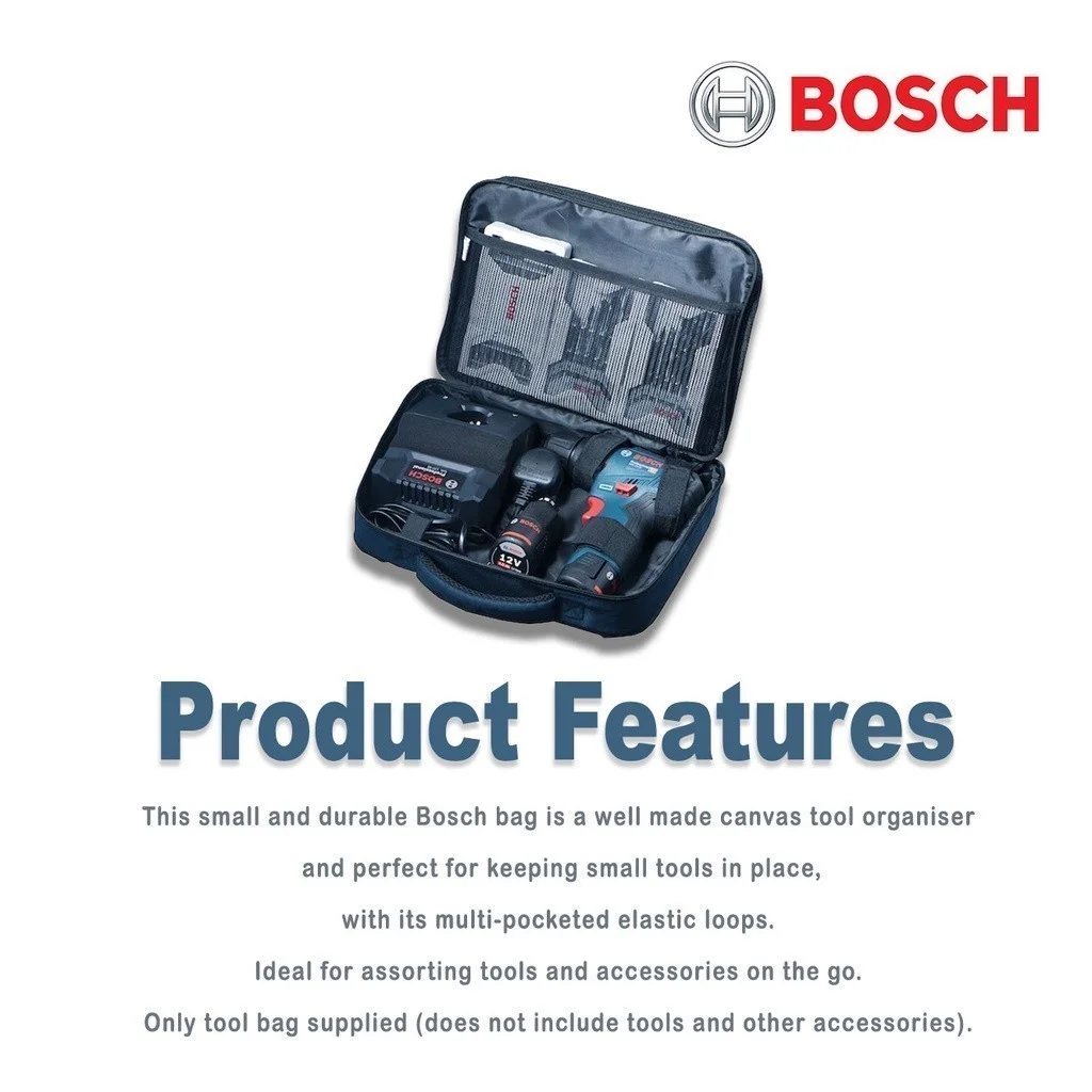 Bosch Soft Teal Kompakte Tragetasche Werkzeugtasche Canvas Tasche für GSR120 GSB120 GSB12V-30 GSR12V-30