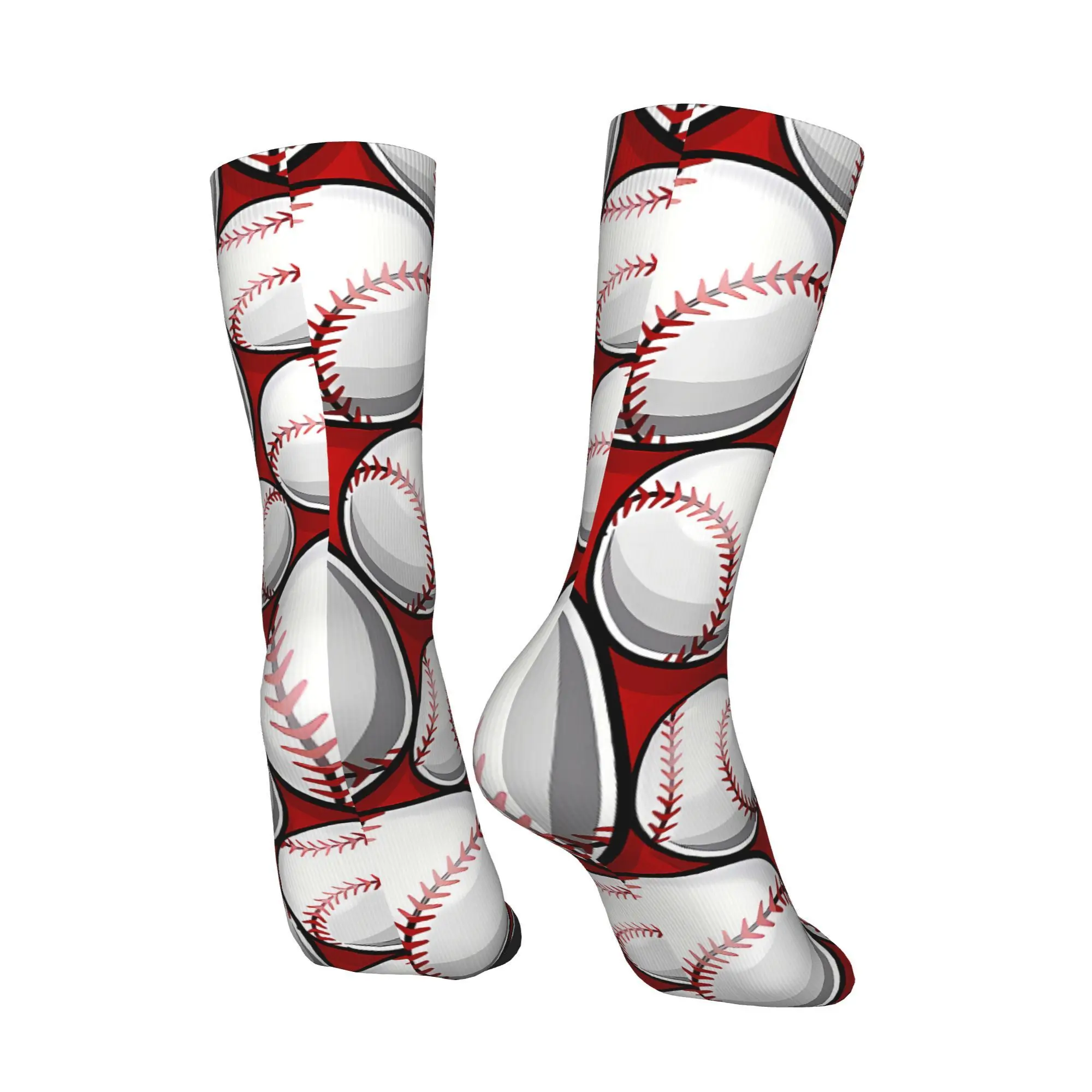 جورب كرات البيسبول مطبوع للرجال من البوليستر