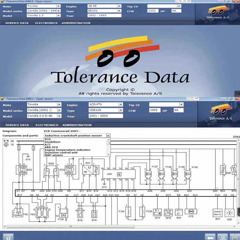 2024 Newest  Tolerance Data 2009.2 Software with Free Keygen Unlimited Activator+Install Video Guide Multi-language Car Repair