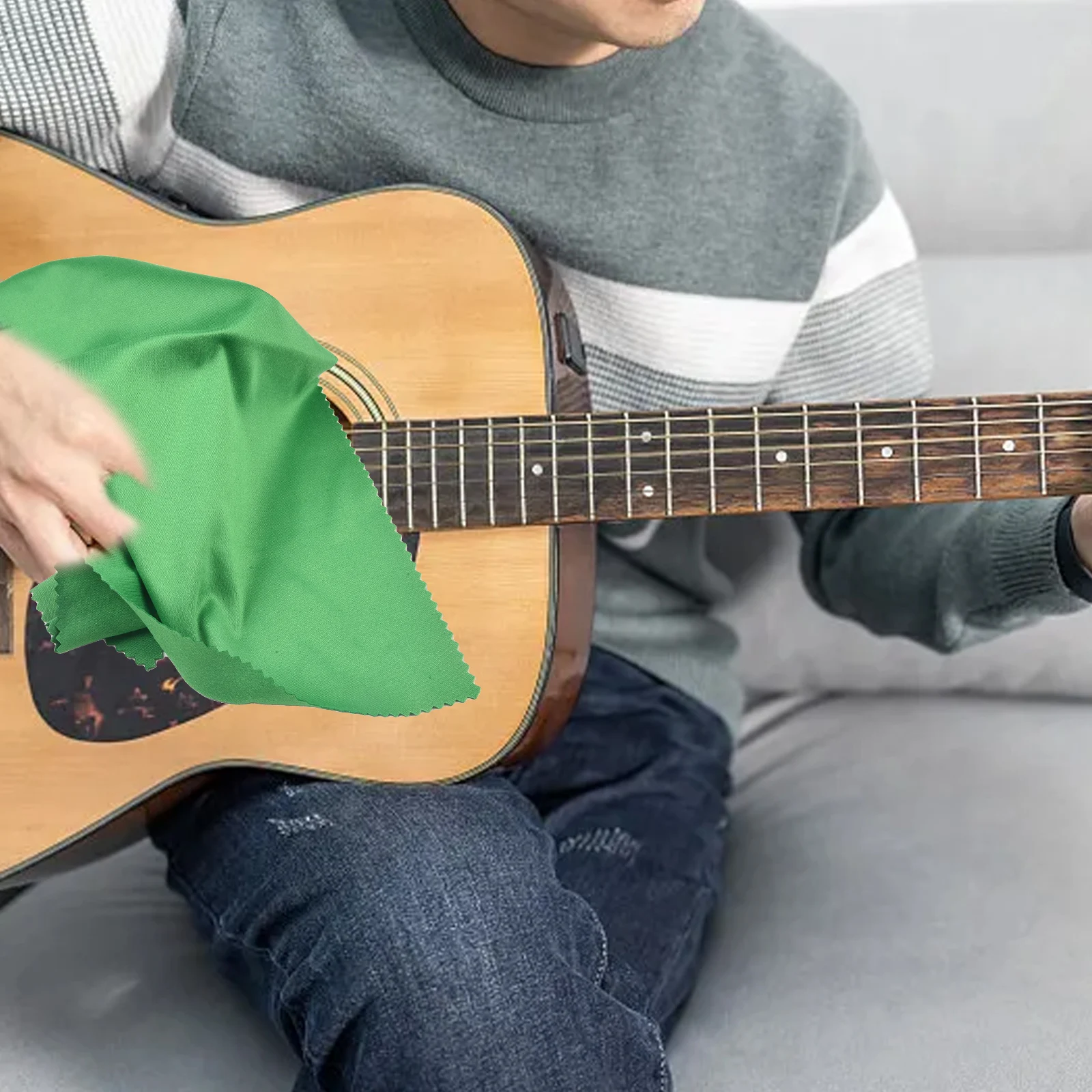 Efficient Dust Removal Wiping Polishing Cleaning Cloth For Guitar Bass Polishing Violin Piano Wiping Cleaning Cloth