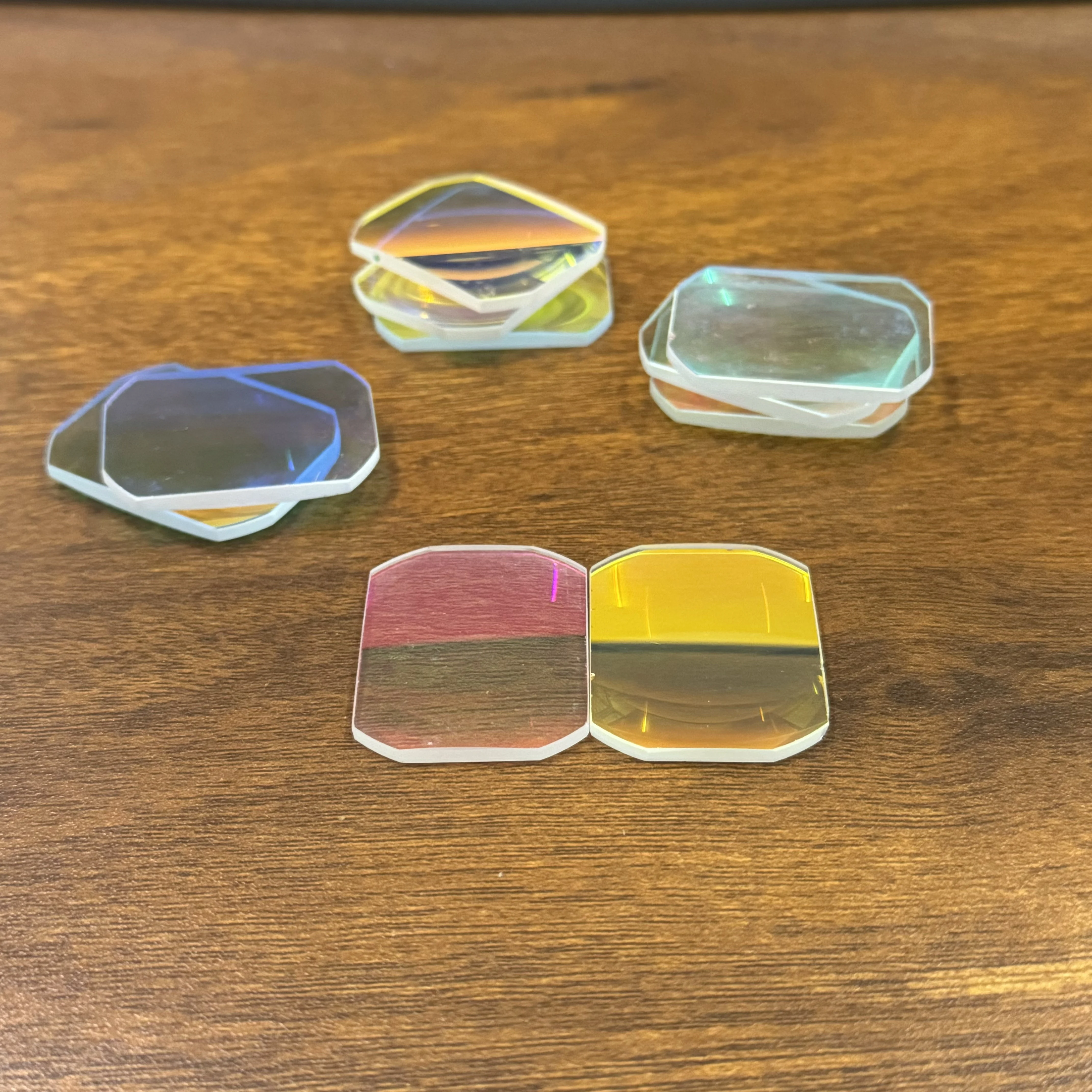 4PCS 37x28mm Plano-convex Lens Defective product Beautiful Ornaments