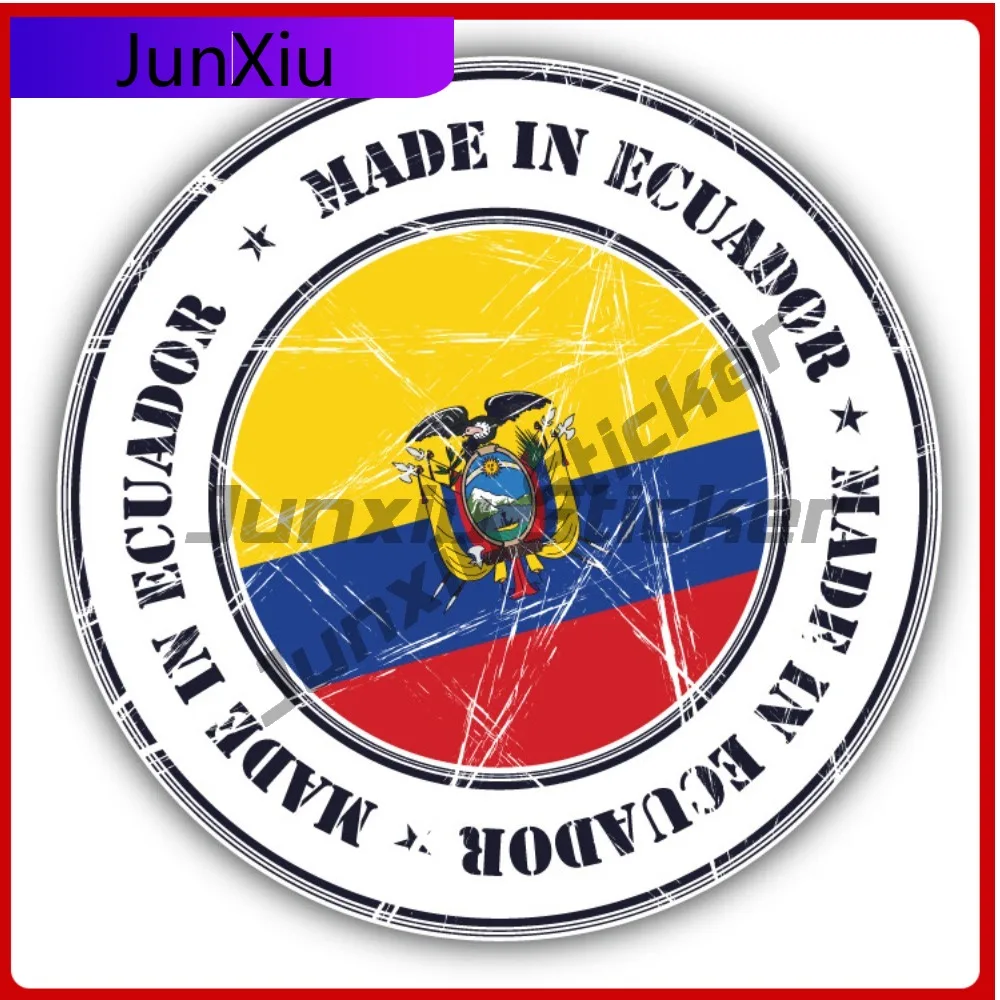 

Made In Ecuador Grunge Flag Stamp Car Decal Bumper Stickers Funny Style Wall Use For Car Window Decora Auto Styling Accessory
