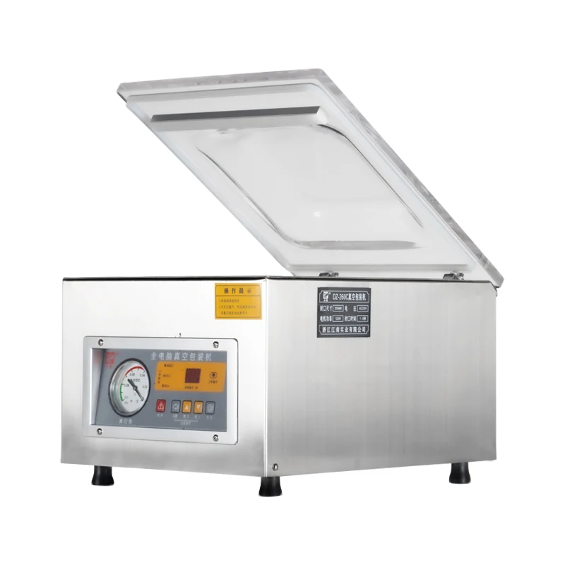 DZ-260C industrial/household chamber vacuum sealer machine food meat fruit and vegetable vacuum packing machines