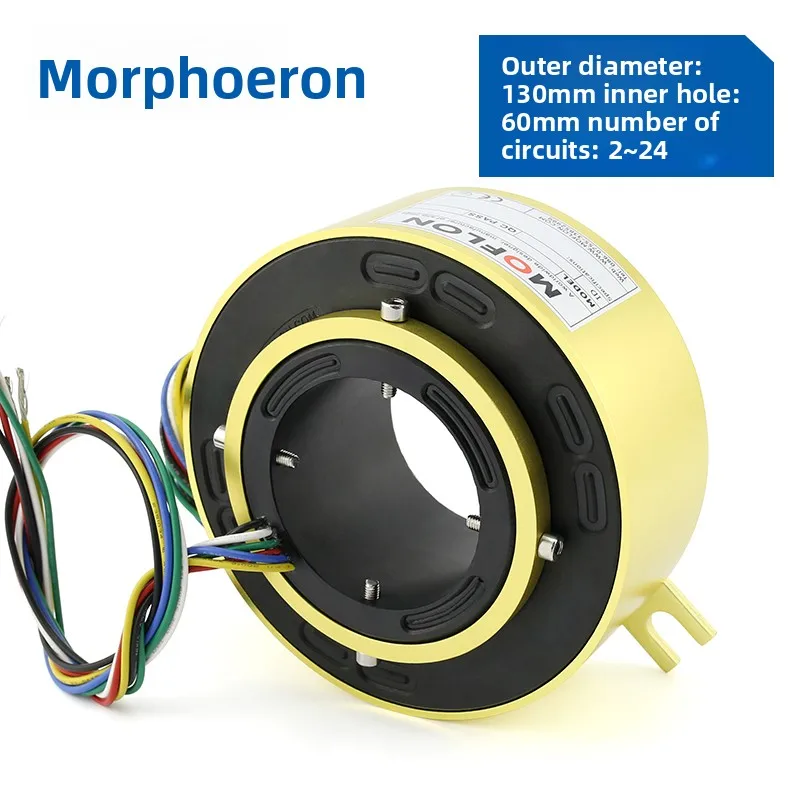

Slip Ring 60mm Bore 130mm OD 2 4 6 8 10 12 Circuits Electrical Rotary Joint