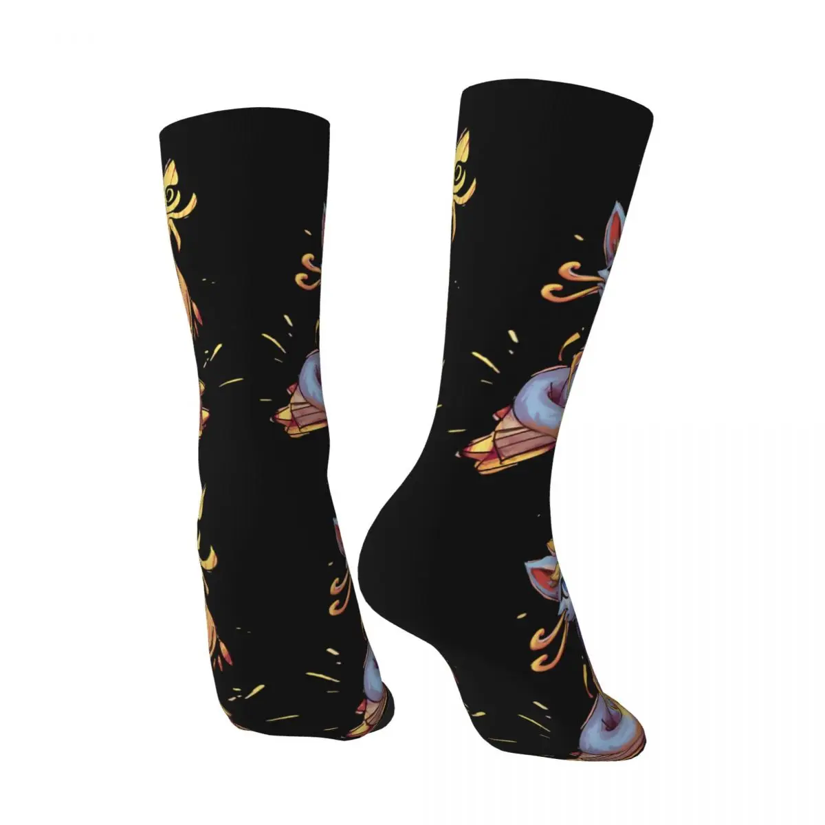 Happy Funny Men's compression Socks Yuumi Vintage Harajuku League Of Legends LOL Hip Hop Novelty Pattern Crew Crazy Sock Gift