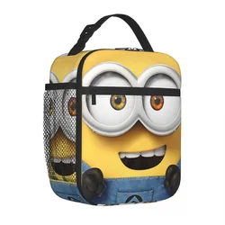 Minions Bob Insulated Lunch Bag Cooler Bag Lunch Container Large Tote Lunch Box Girl Boy School Picnic