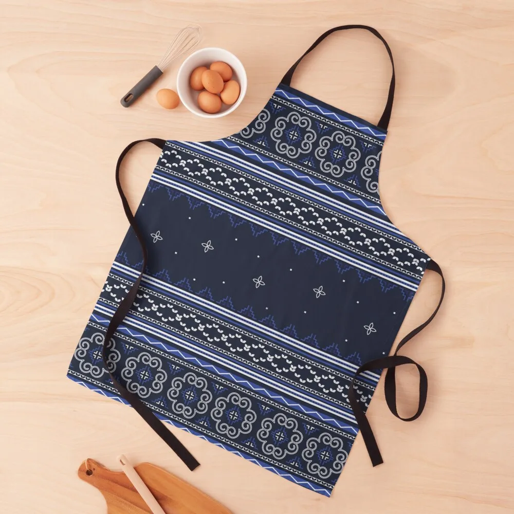 

Blue Hmong Winter Wonderland Apron kitchen utensils cute