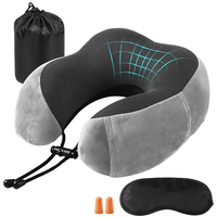 Memory Foam U-shaped Pillow Neck Support Travel Portable Student Sleeping Aid Airplane Pillow Neckrest U-pillow Neck Pillow