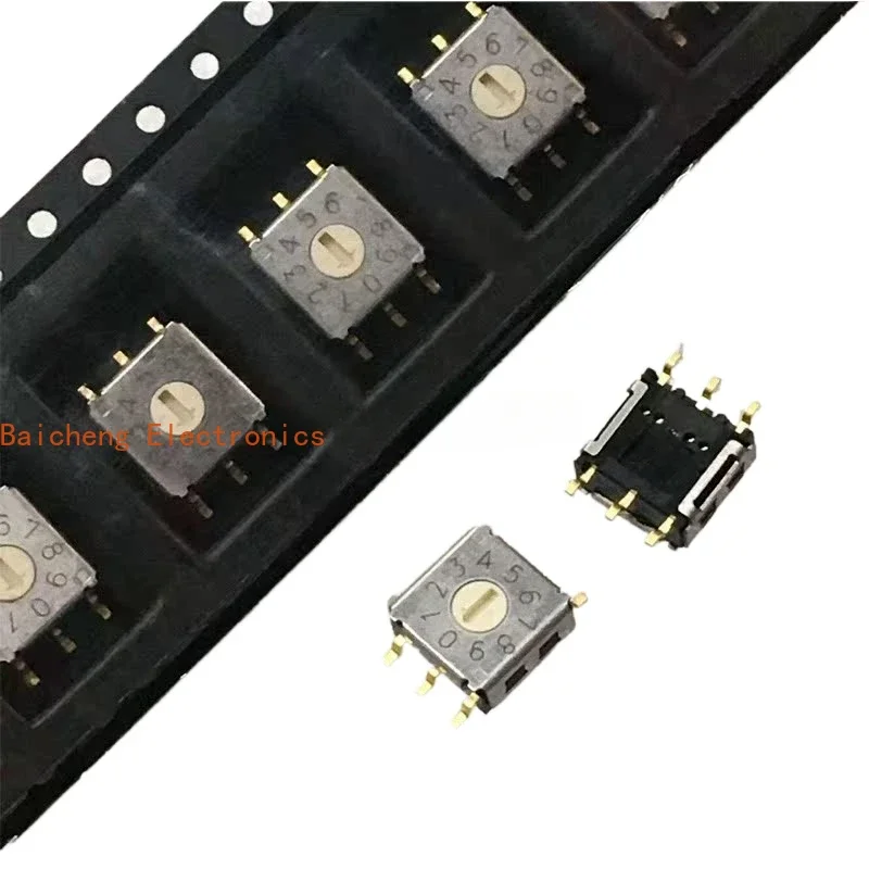 10PCS R7M3-10RB encoder digital switch 0-9 surface mount pin 3:3 gear shift code 7 * 7