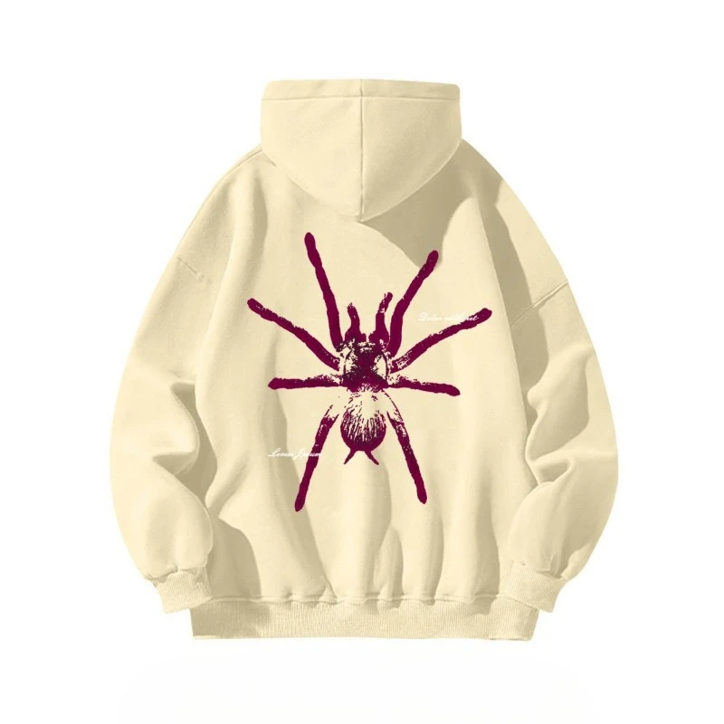 2025 هوديس سبايدر ترحيب صفقة جديدة في ملابس الشارع المضحكة ملابس Y2k ملابس D بلوزات دافئة للرجال