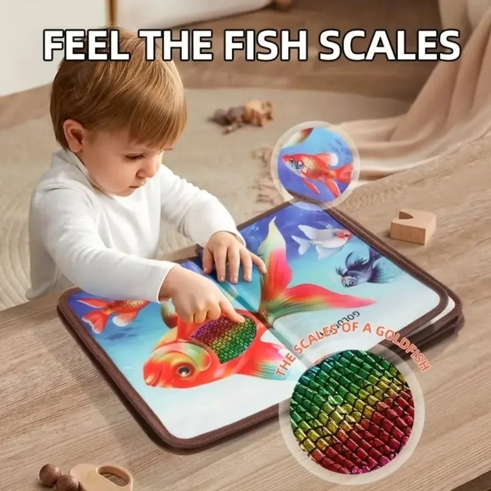 New Cognitive Training Touch Books Soft Animal Theme Early Education Books Portable Sensory Development Toys Gift