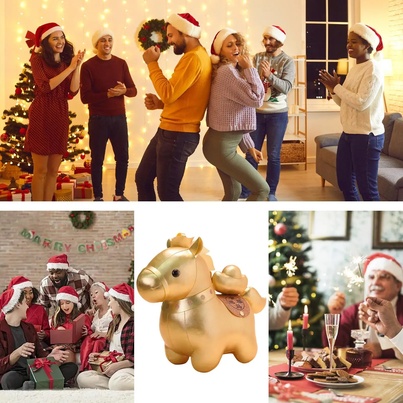 Year Of The Horse Plush Plush Animal Toy Horse Mascot Bag Pendant For Bedroom Living Room Study Car Kids Teens Adults Backpacks