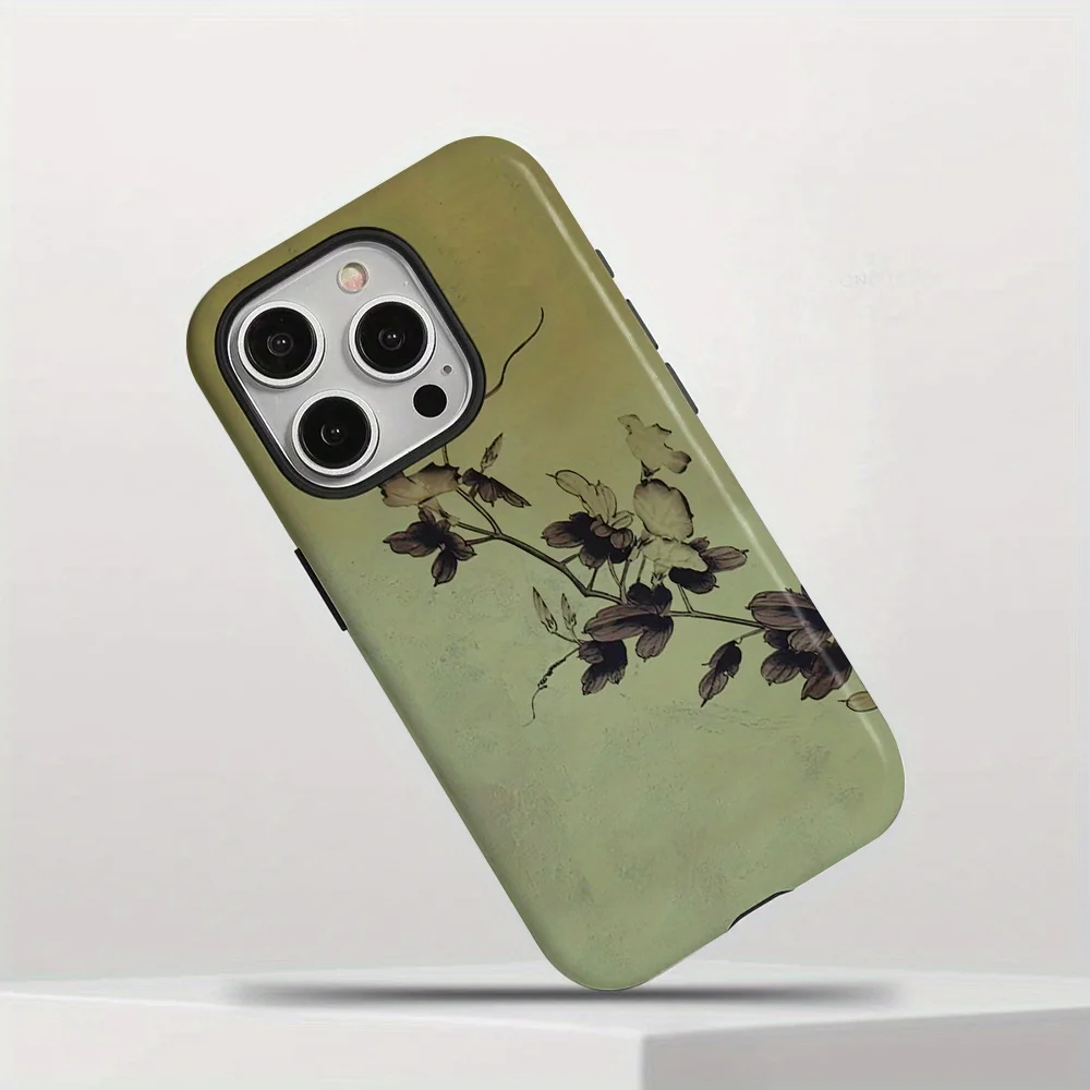 Stylish and durable 2-in-1 phone case suitable for iPhone 17, 16,15,14,13,12,11 Pro/Max/Plus anti drop and shockproof back cover