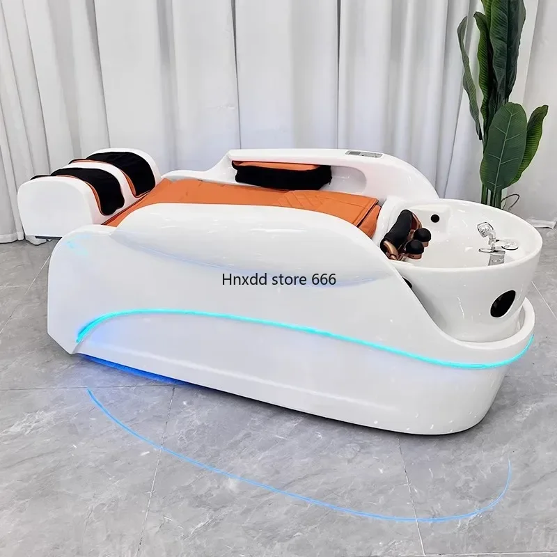 Automatic Intelligent Electric Massage Shampoo Bed for Hair Salon Water Circulation Fumigation Head Therapy Multifunctional Bed