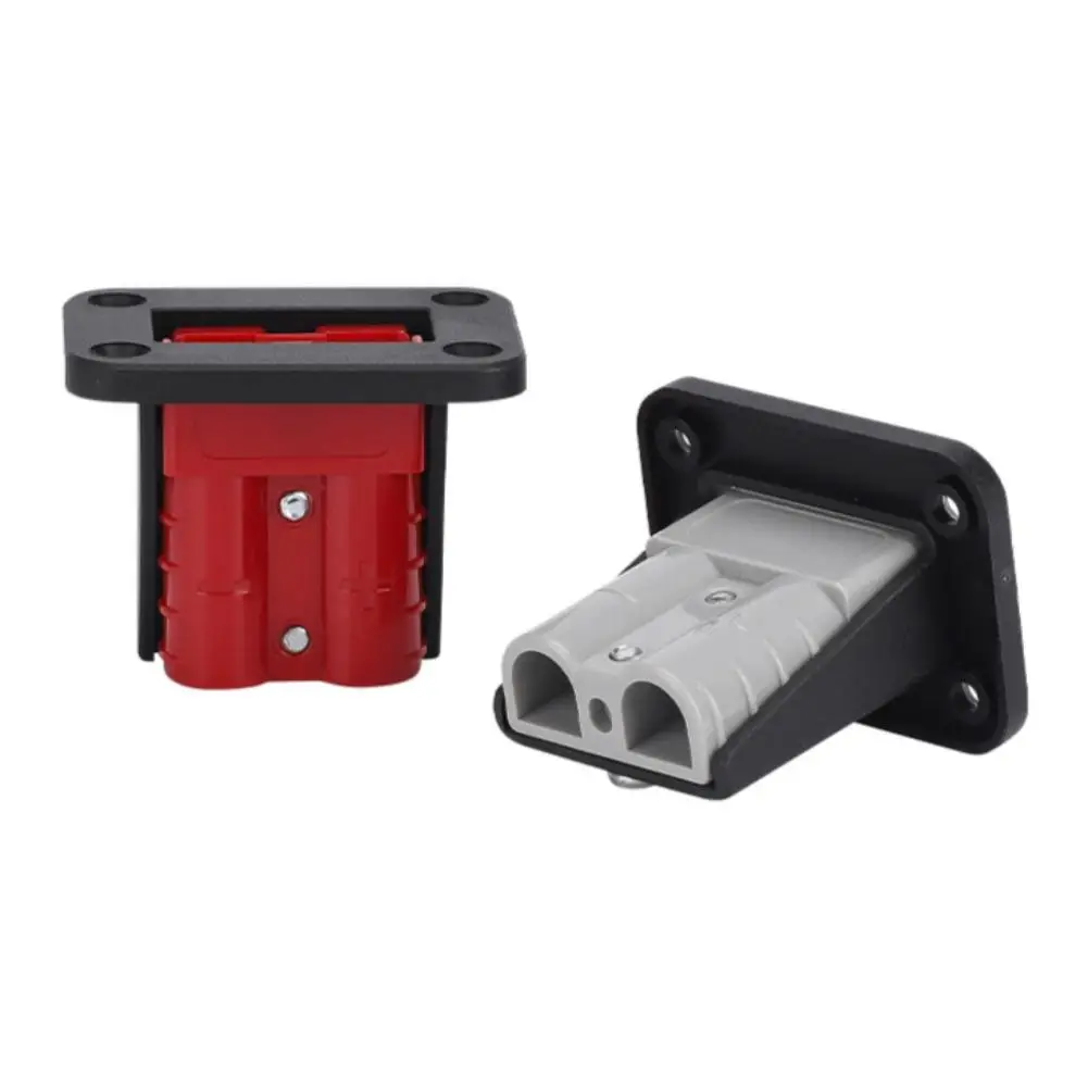 Imagen 7: Conectores de cable de 50A para conector Anderson, soporte de montaje empotrado, cubierta de panel para caravana o autocaravana