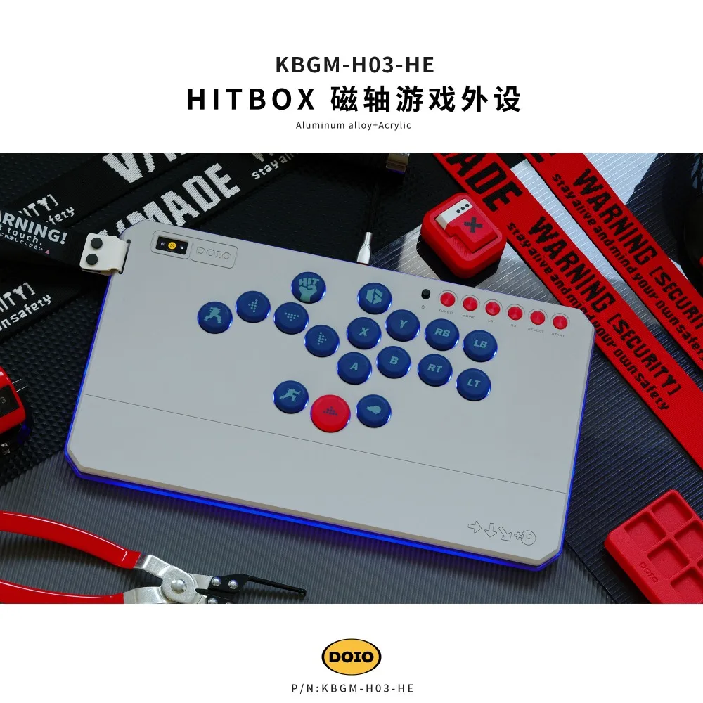 

DOIO HITBOX KBGM-H03-HE Magnetic Keyboard Wired Aluminum Alloy Low-Profile Gamer Keyboard Ergonomic Gaming Accessories Gifts