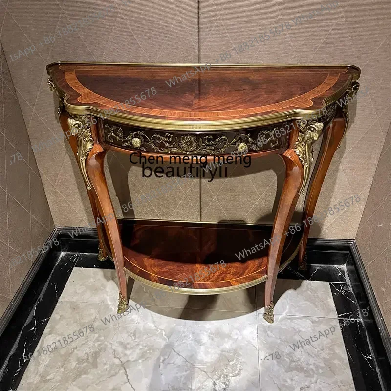 ss 8617  Solid Wood Console European Entrance Cabinet British Hall Cabinet Curio Cabinet Locker